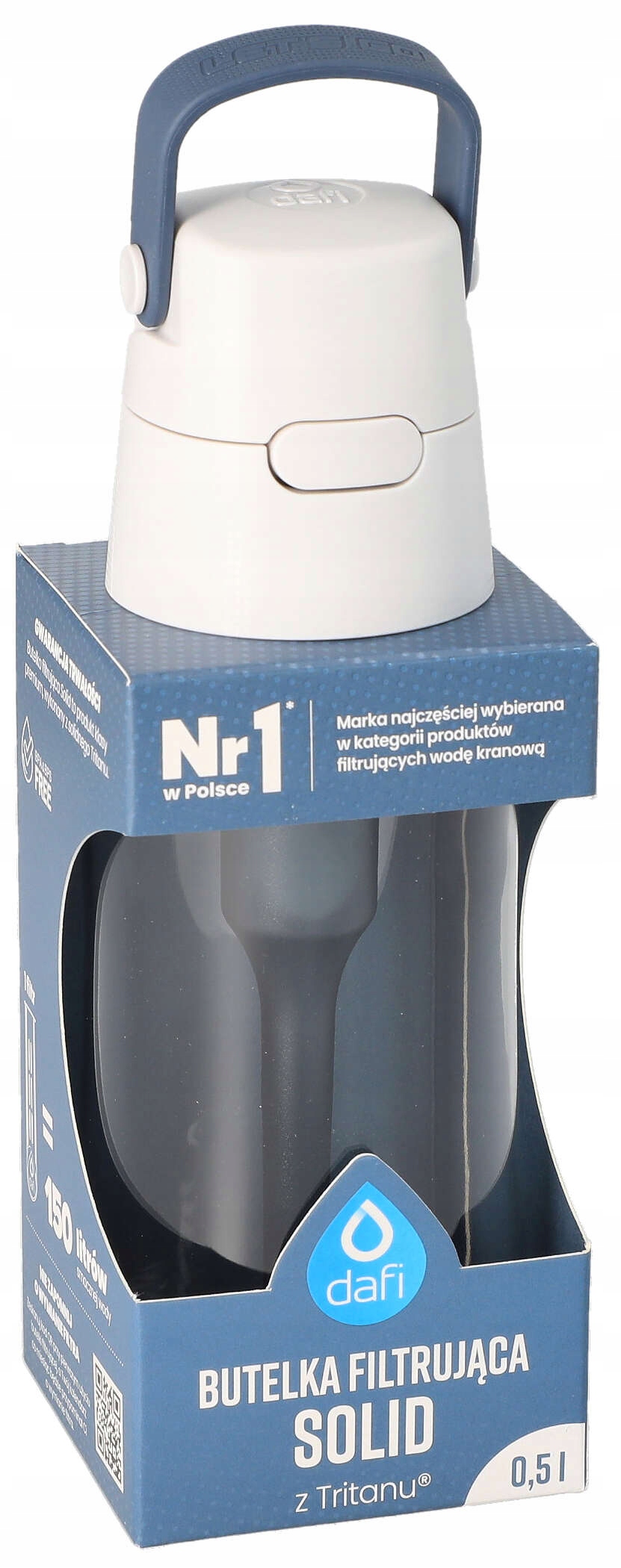 

Butelka filtrująca Dafi Solid 0,5 L Jeansowa