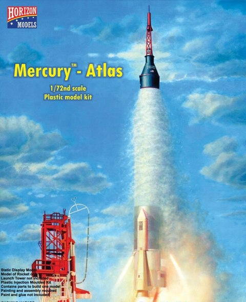 Model Plastikowy - Rakieta Mercury Atlas 1/72 - Horizon Models #2002