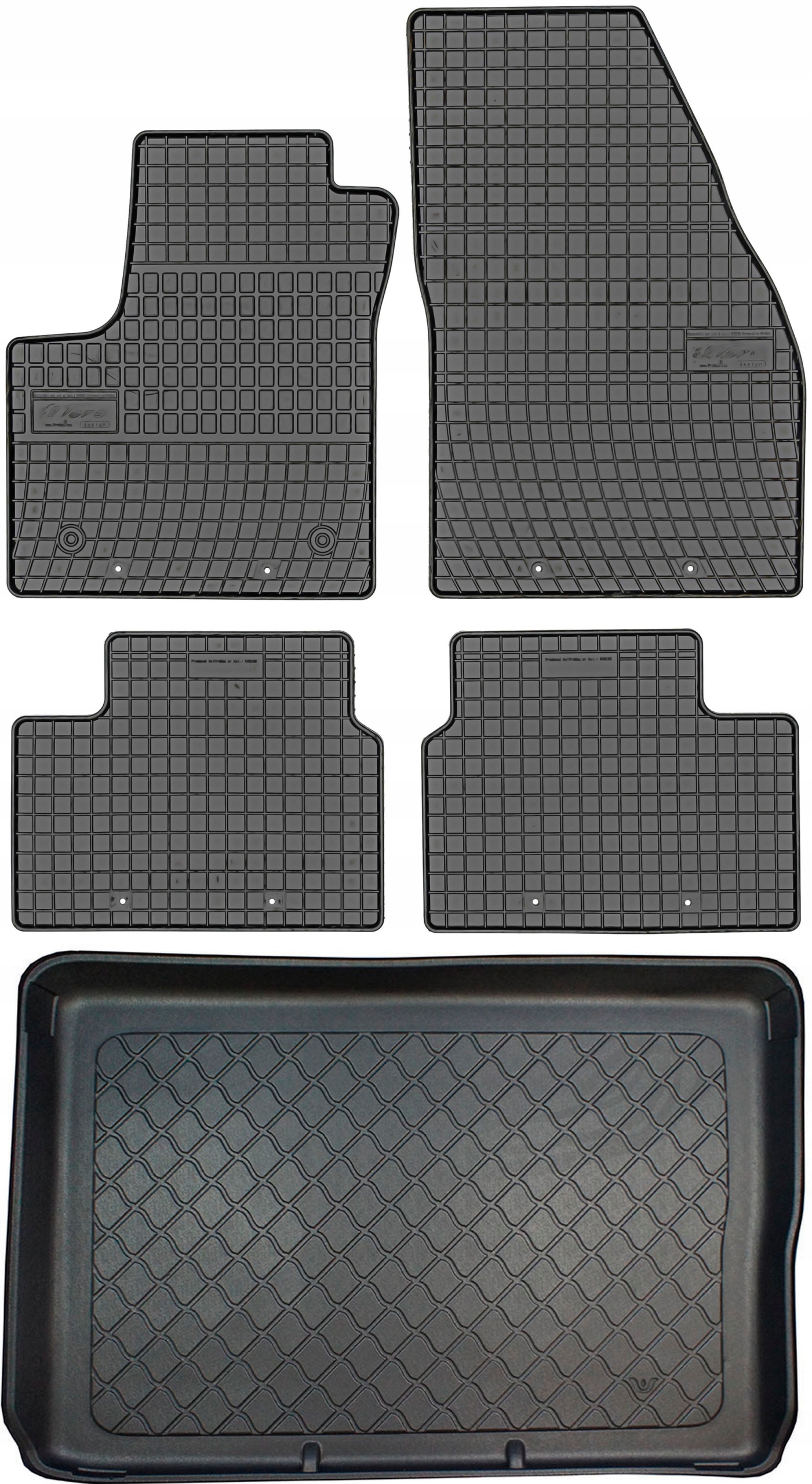 Opel Meriva B Minivan od roku 03.2010-06.2017 Sada Koberce batožinový priestor