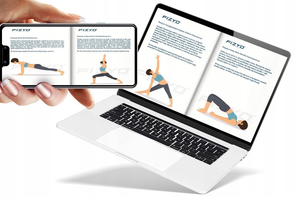 FIZYO MATA DO ĆWICZEŃ JOGA FITNESS PILATES ANTYPOSLIZGOWA GRUBA NBR RÓŻOWA Marka Fizyo