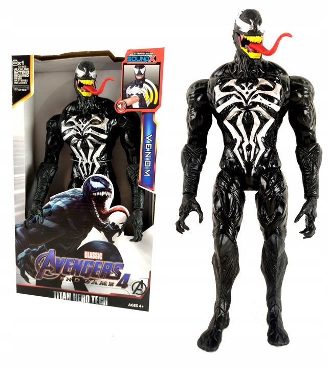 

Figurka Venom Avengers Dźwięk Światło Black Hero