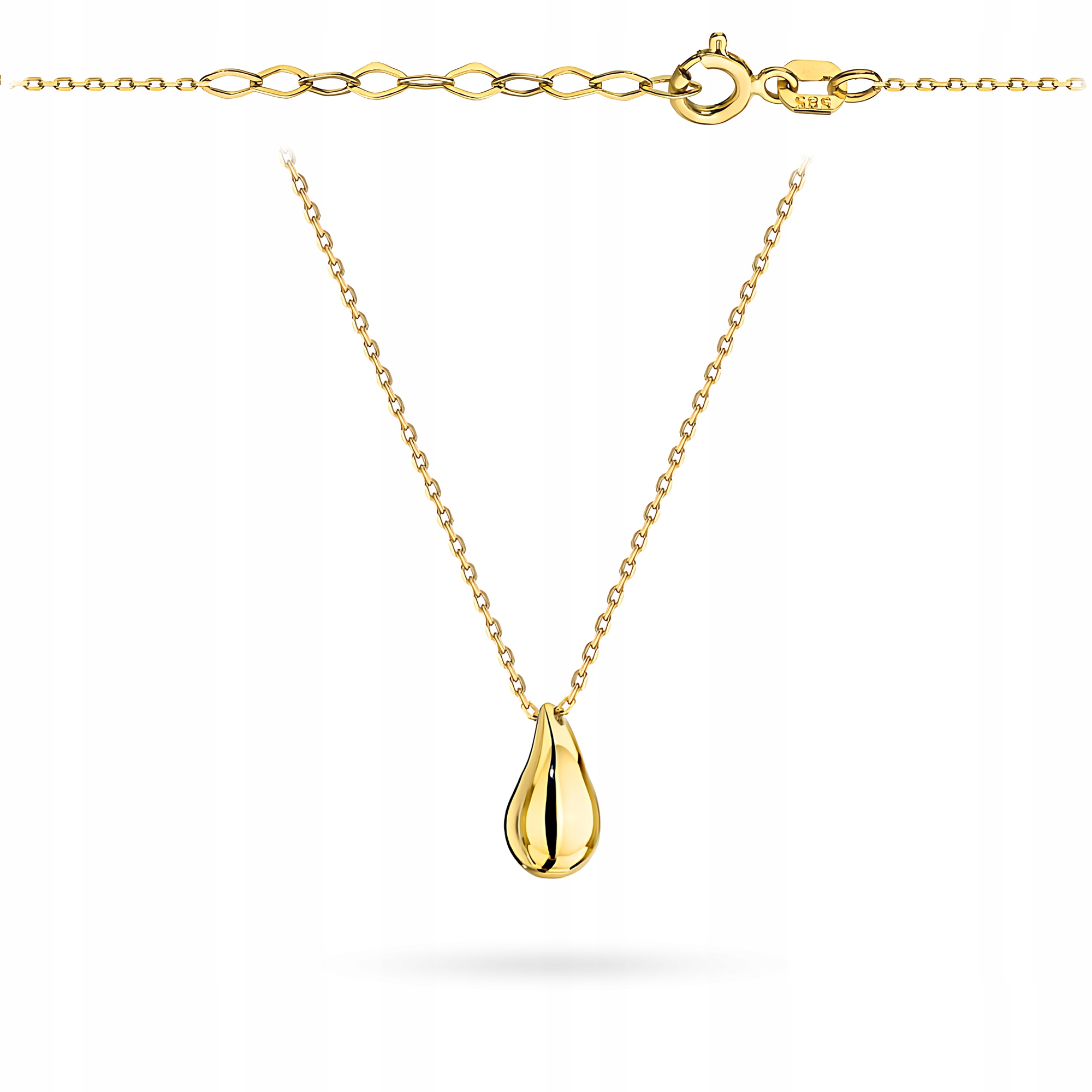 Zlatý Náhrdelník Řetízek Dámský pr. 585 Lžička Kapka 14k