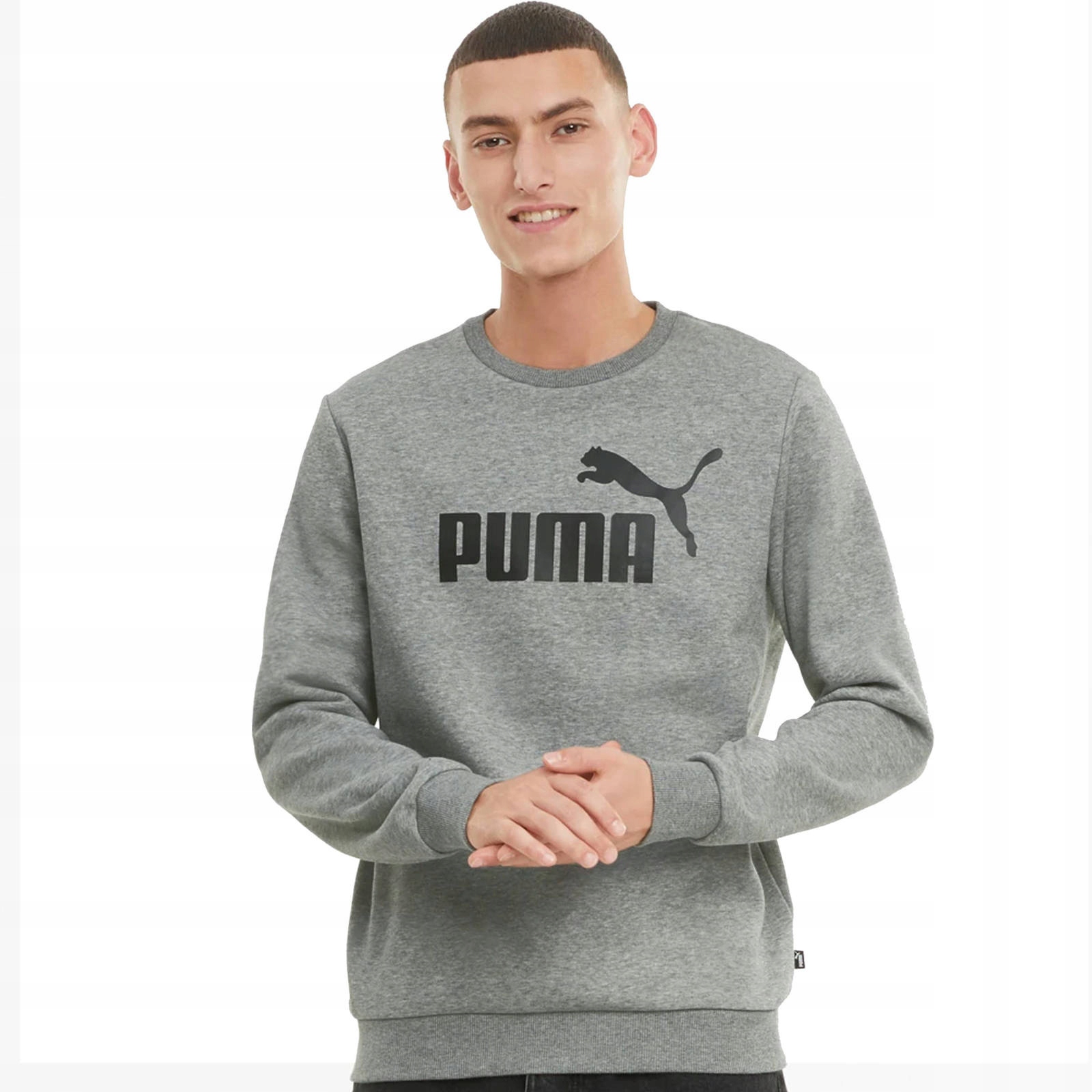 

Puma Ess Męska Bluza Bawełniana Długi Rękaw Szara
