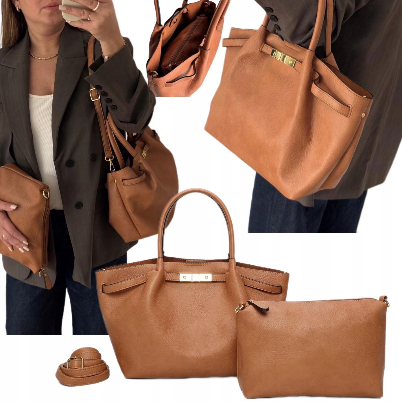 Dámská Dárek Kabelka Na Velikonoce Camel Viral Shopper Ines Delaure