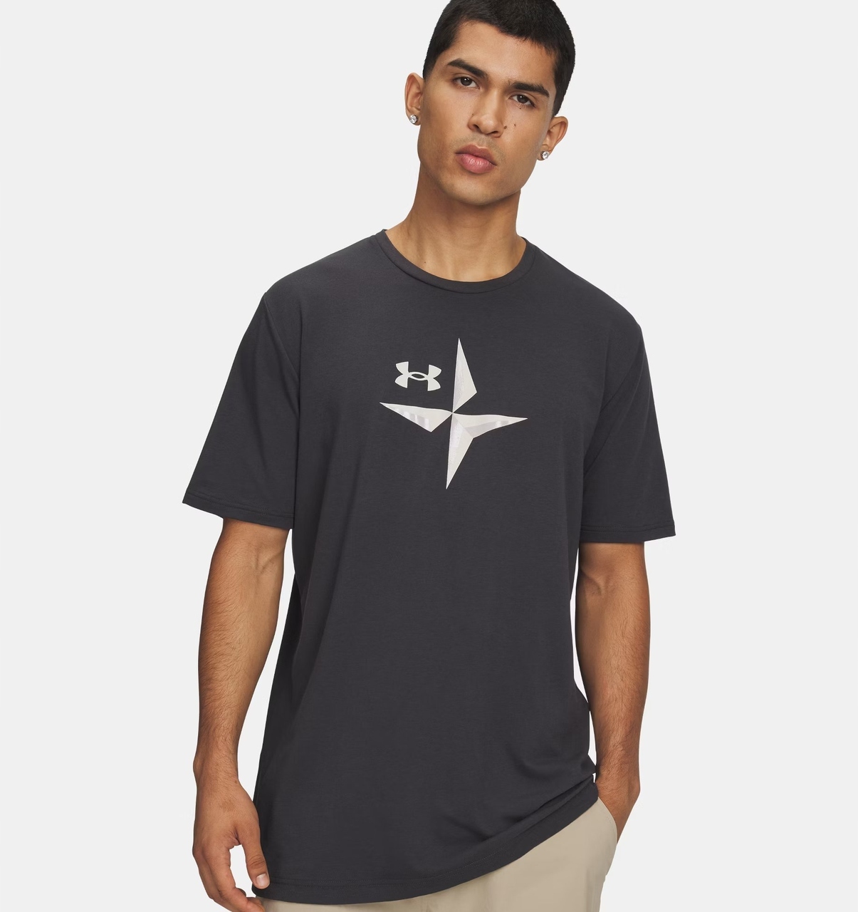 Under Armour Pánské tričko Explore Graphic Anthracite L