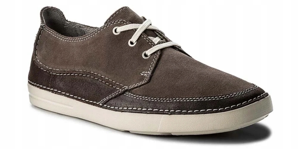 Clarks Pánské polobotky Gosler Edge velikost 40 hnědé, semišová kůže