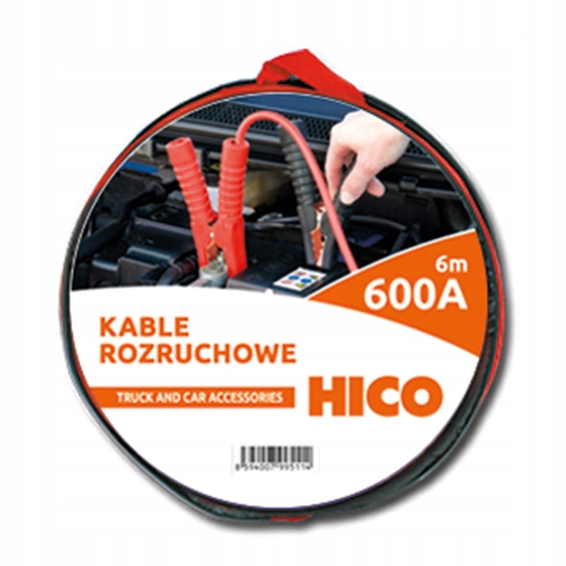 

Kable Przewody Rozruchowe 600A 6M