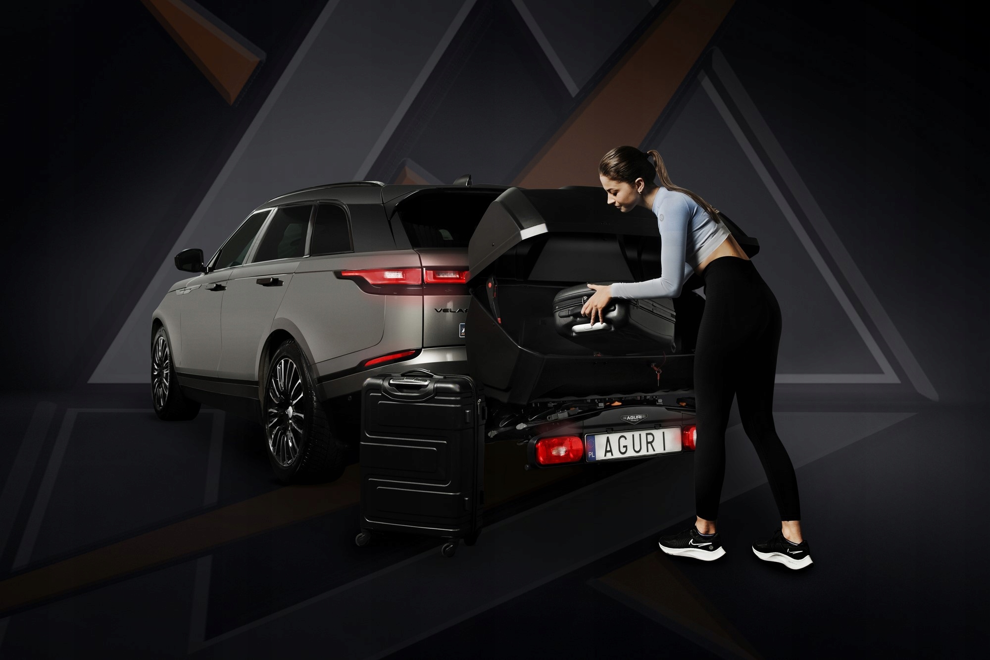 BAGAŻNIK ROWEROWY 3 ROWERY + BOX BAGAŻOWY NA HAK KUFER | + ANTYKRADZIEŻOWY Typ uchwytu platforma