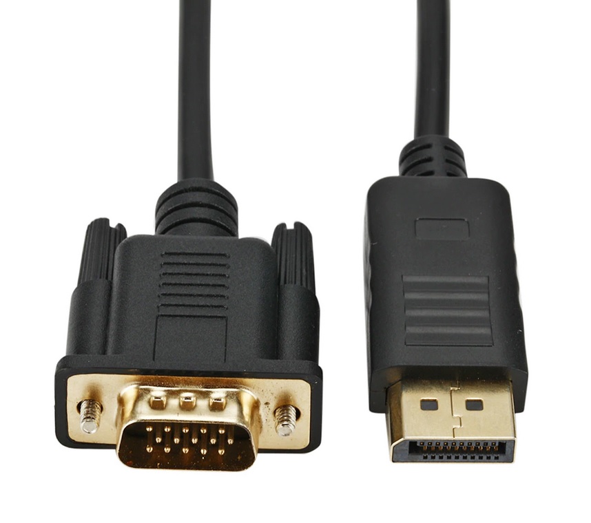 Kabel DisplayPort DP do VGA 1,8m D-Sub Konwerter Marka WulkanCenPL