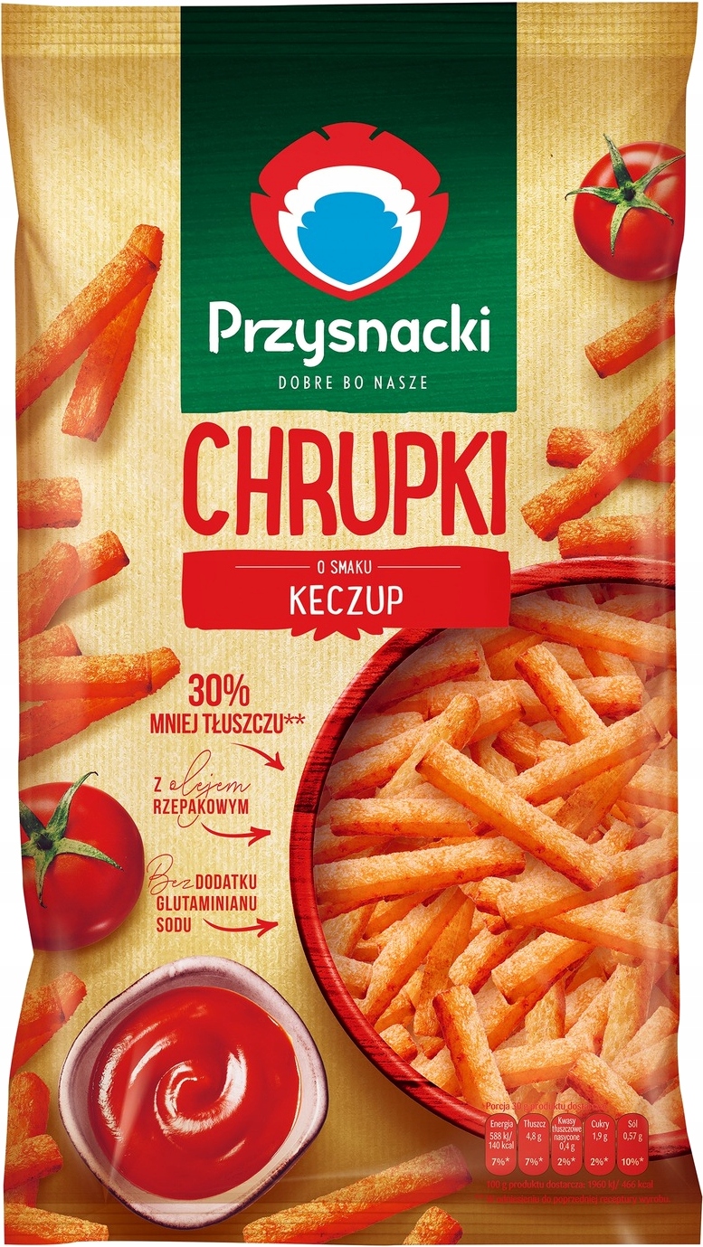 Levně Przysnacki Kukuřičné křupky s kečupovou příchutí 120 g 20 Kusů