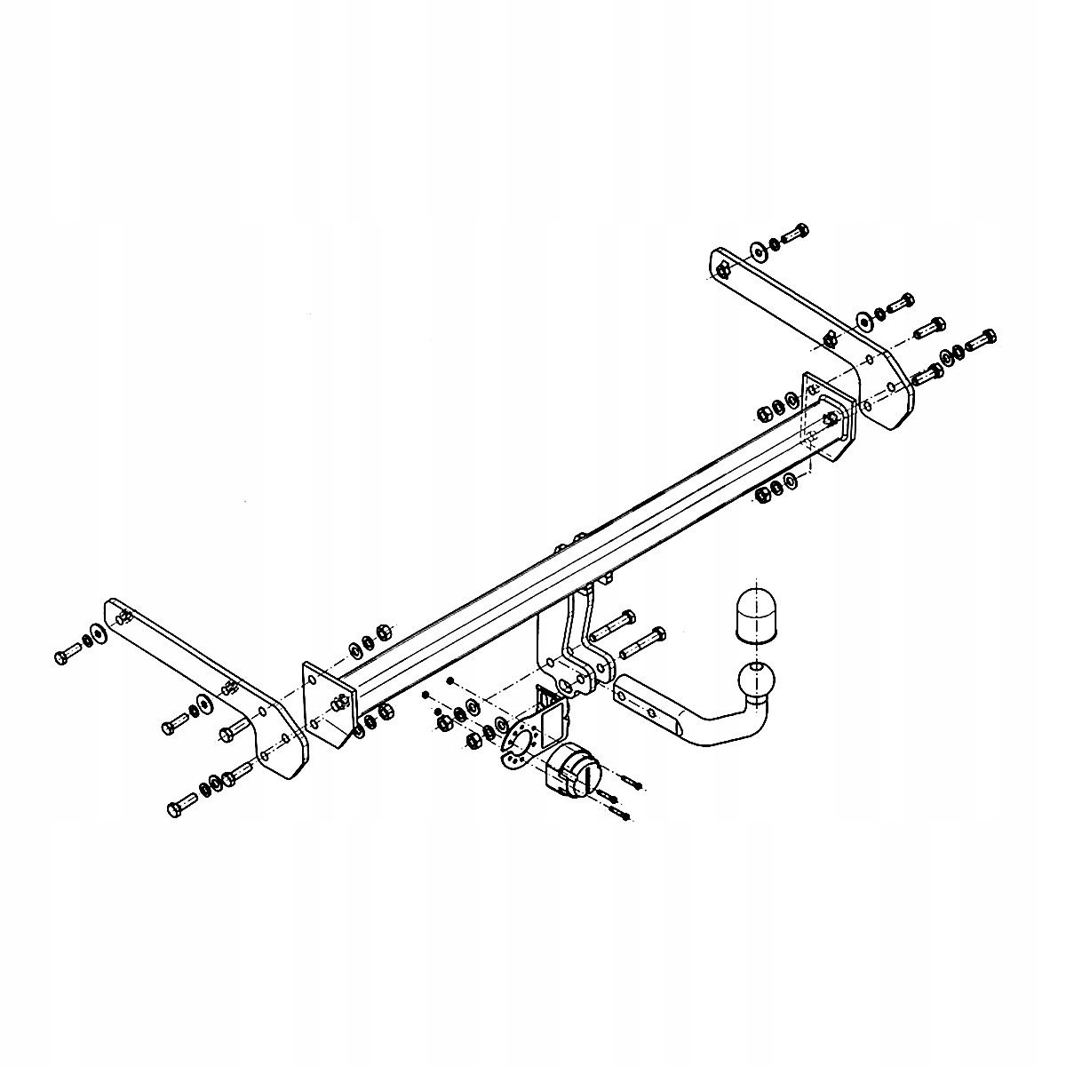 Hak holowniczy Suzuki Vitara FL 2 LY II SUV od 18 MODUŁ 13 PIN GRATIS Nowy Producent Steinhof