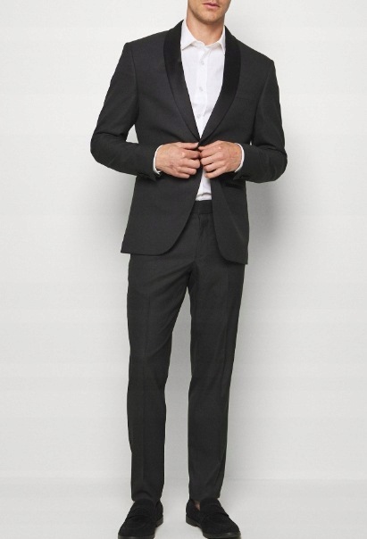 Jednořadý slim fit oblek Isaac Dewhirst 48