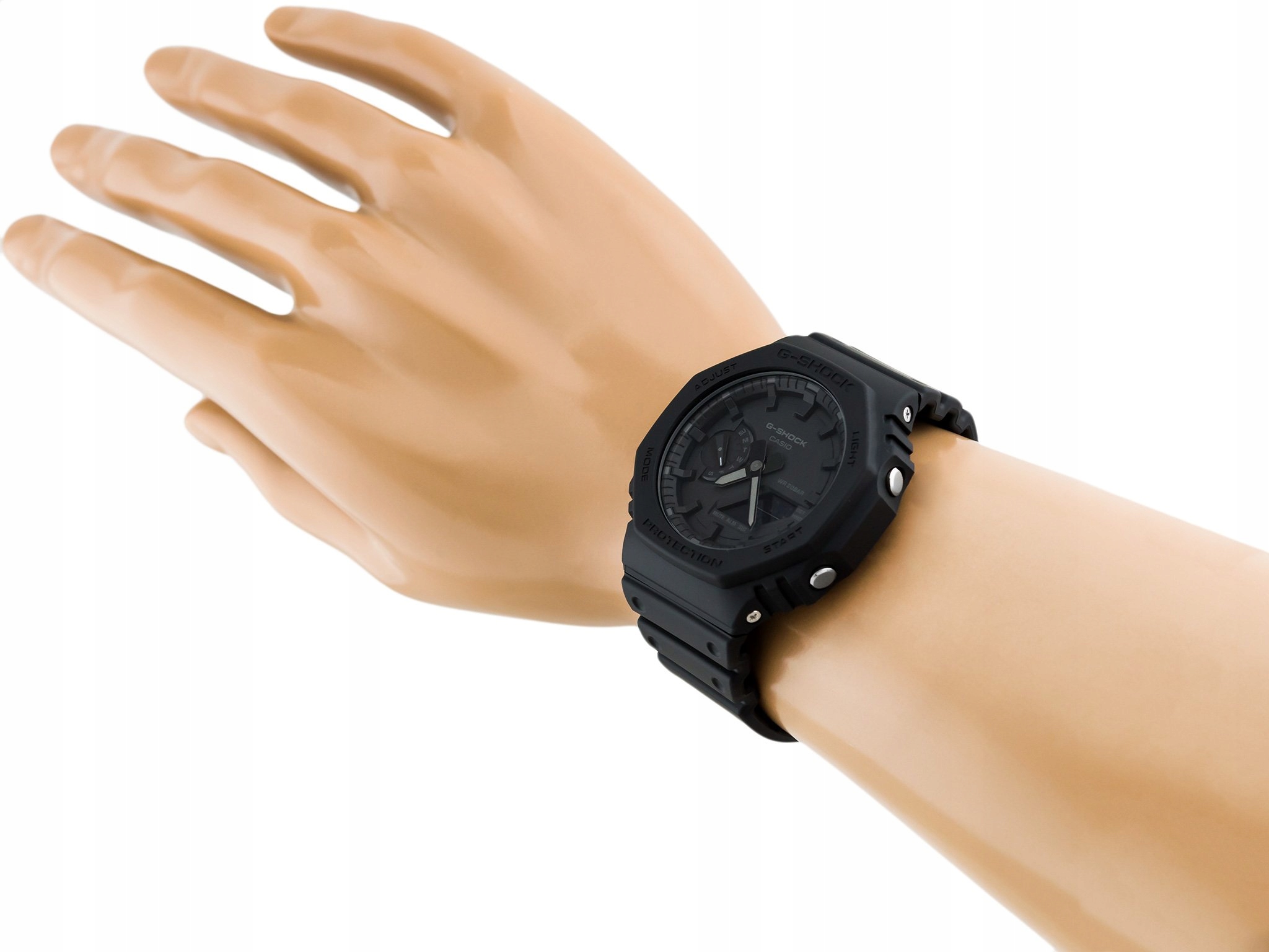 MĘSKI ZEGAREK CASIO GA-2100-1A1ER G-SHOCK CARBON Rodzaj analogowo - cyfrowe