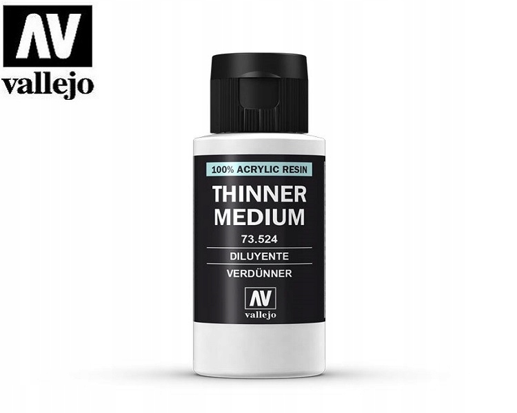 Vallejo 73524 Thinner Medium 60ml - Rozcieńczalnik 24H