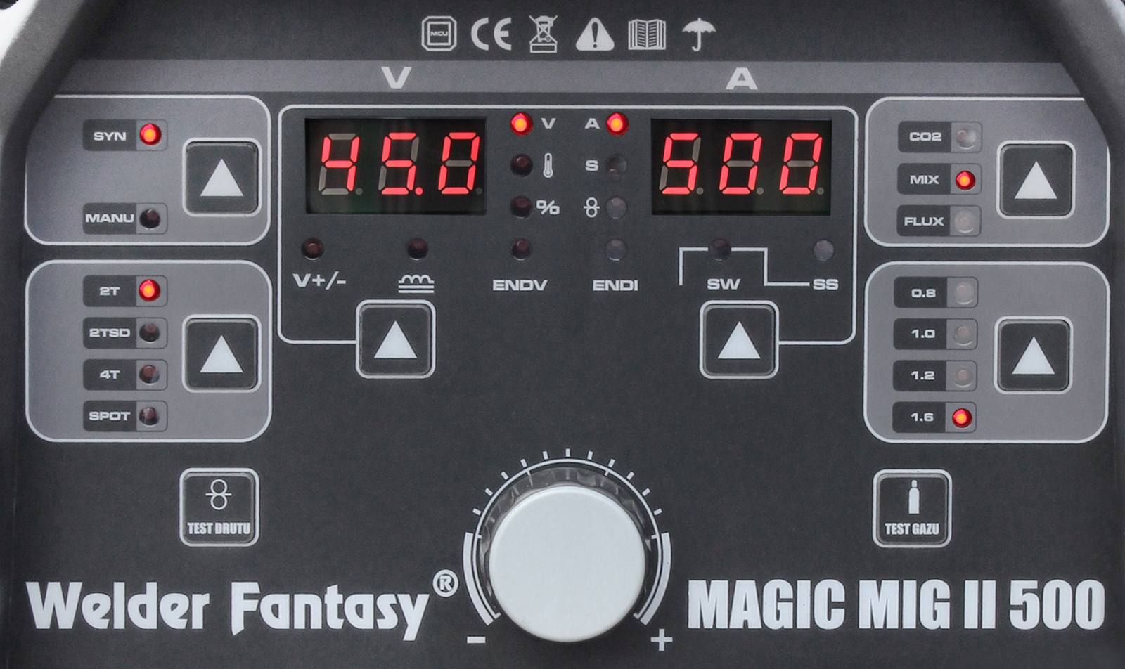 Półautomat migomat MAGIC MIG II 500 TOWER 4x4 MIG MAG MMA TIG Kod producenta MM500T