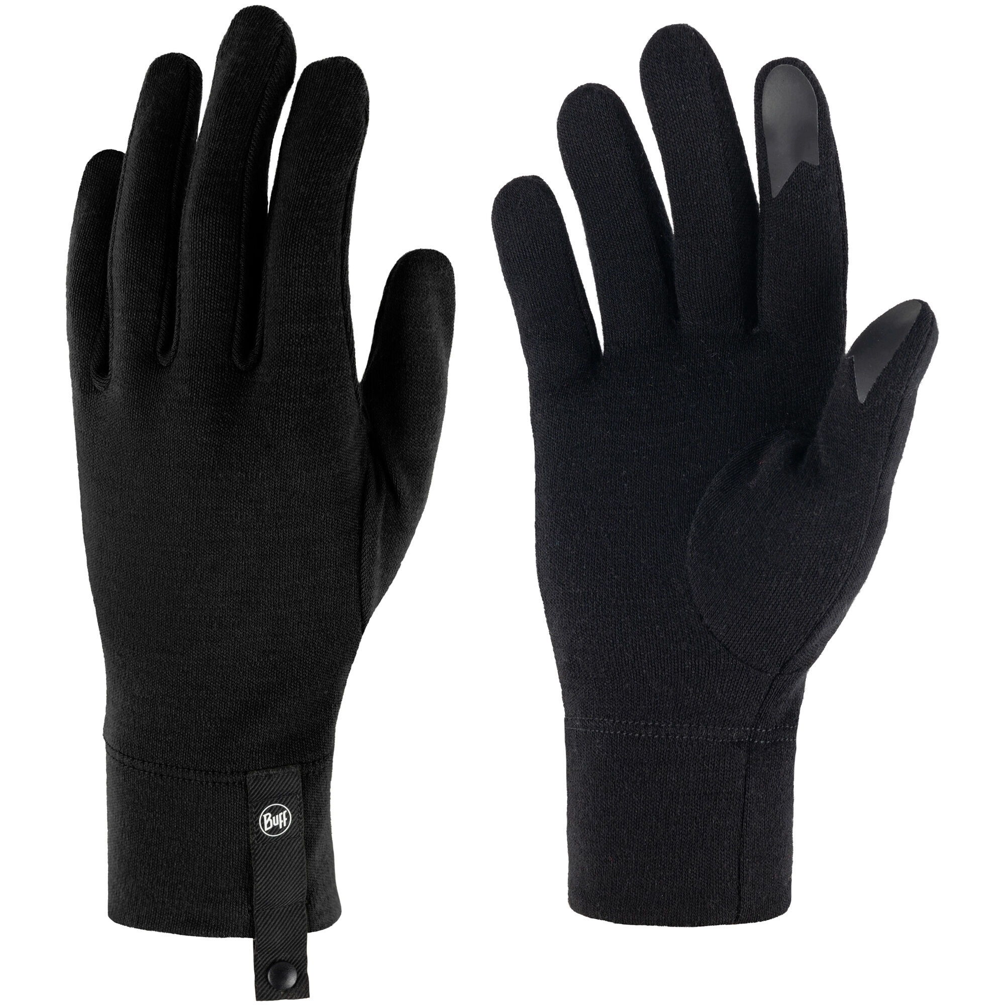 Rękawiczki Buff Merino Midweight Gloves Black rozmiar S Touchscreen