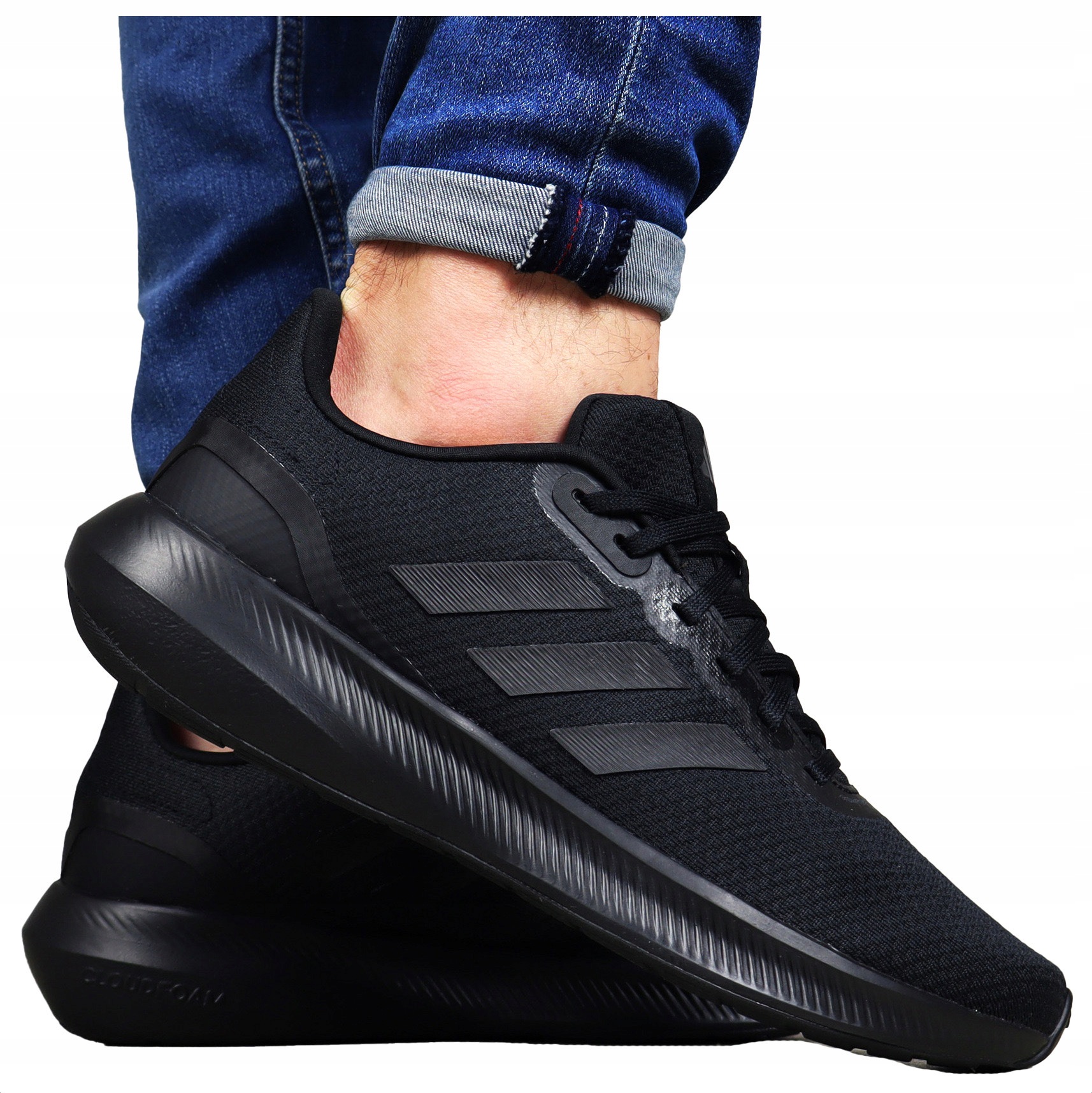 Adidas pánské běžecké boty Černé sportovní tréninkové Pohodlné do práce