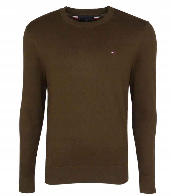 Tommy Hilfiger pánský kašmírový svetr, hnědý, velikost S