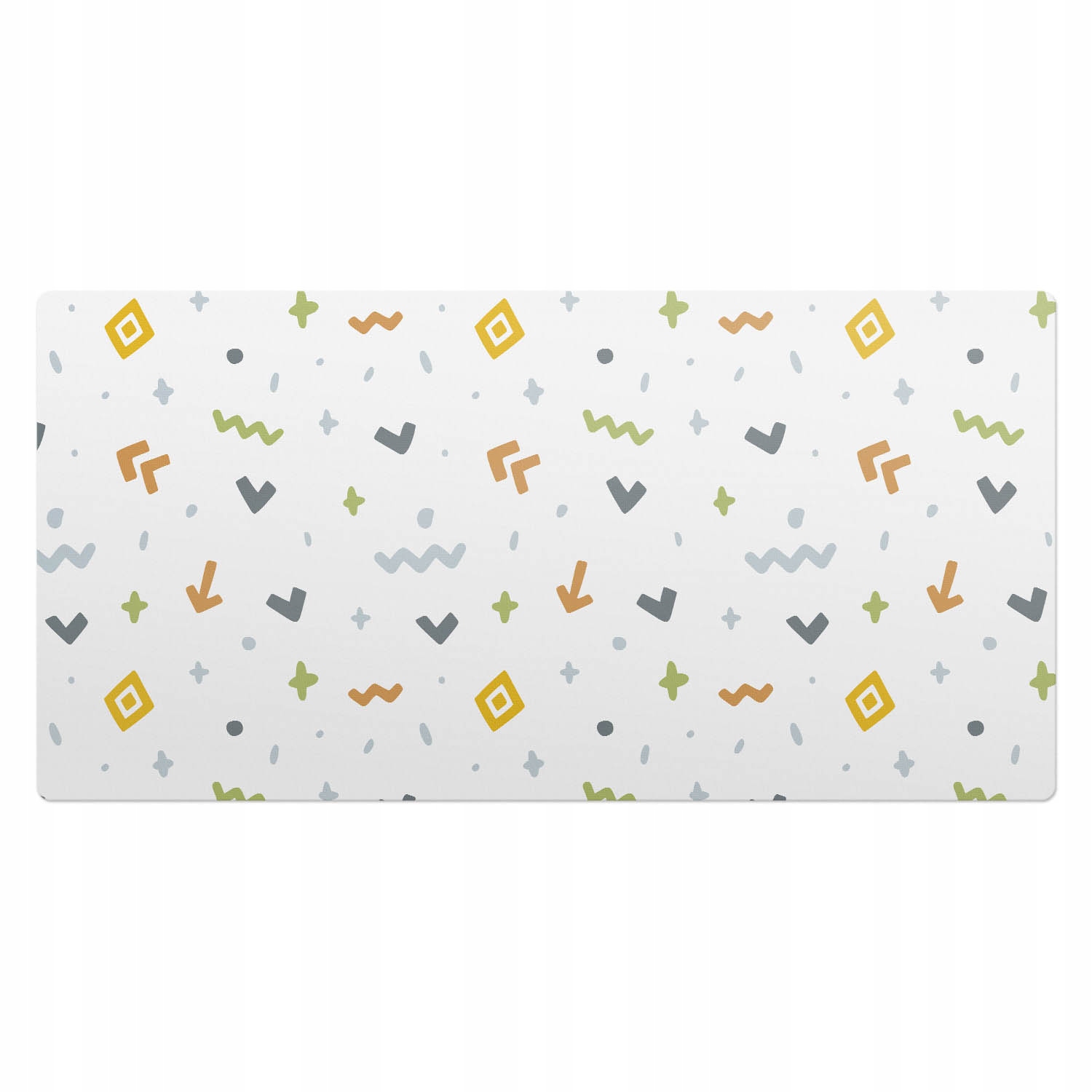 Protiskluzová herní podložka pod myš Vzory v geometrii 100x50 cm