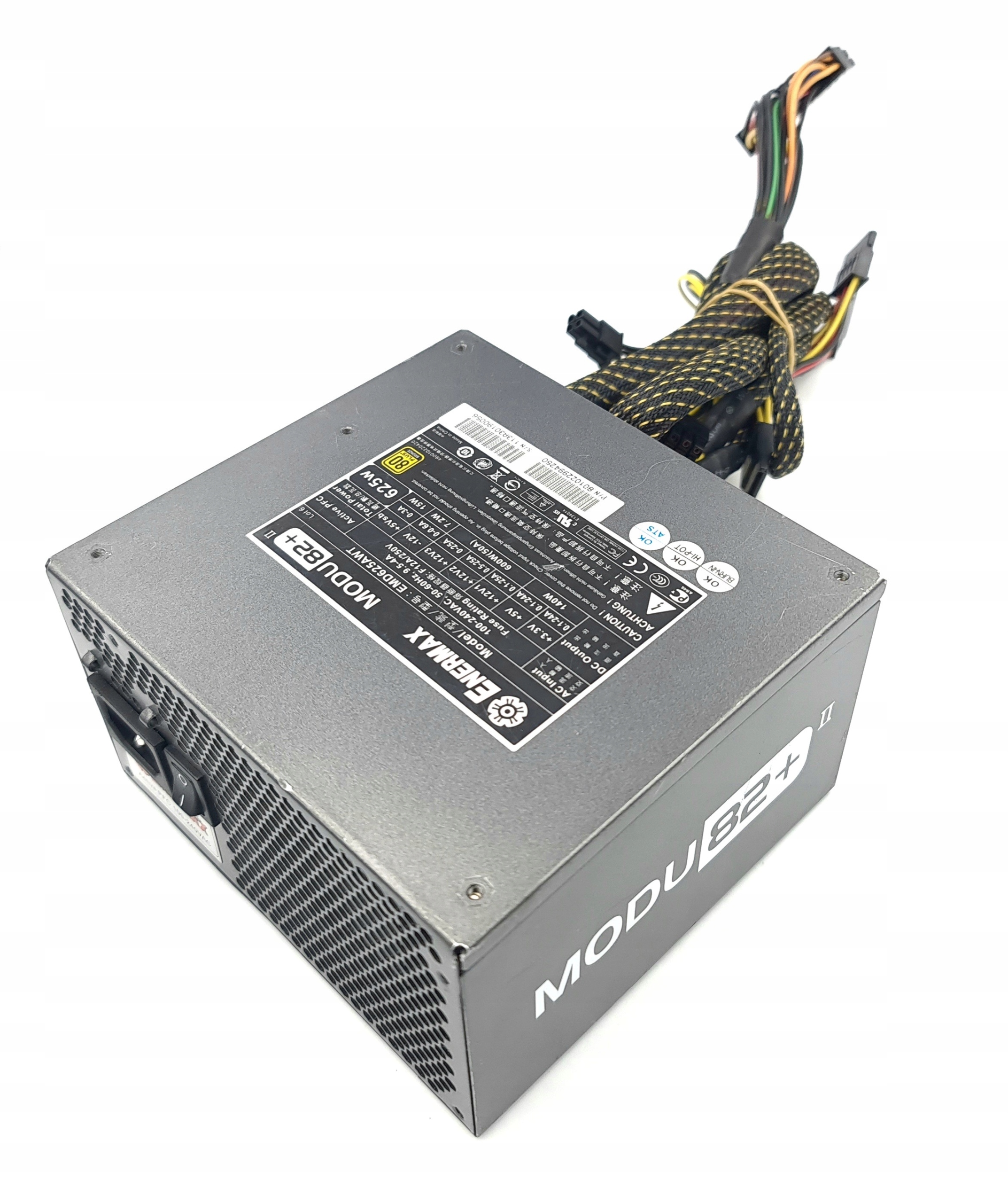 Testowany zasilacz ATX Enermax Modu82+ 625W EMD625AWT 80 PLUS