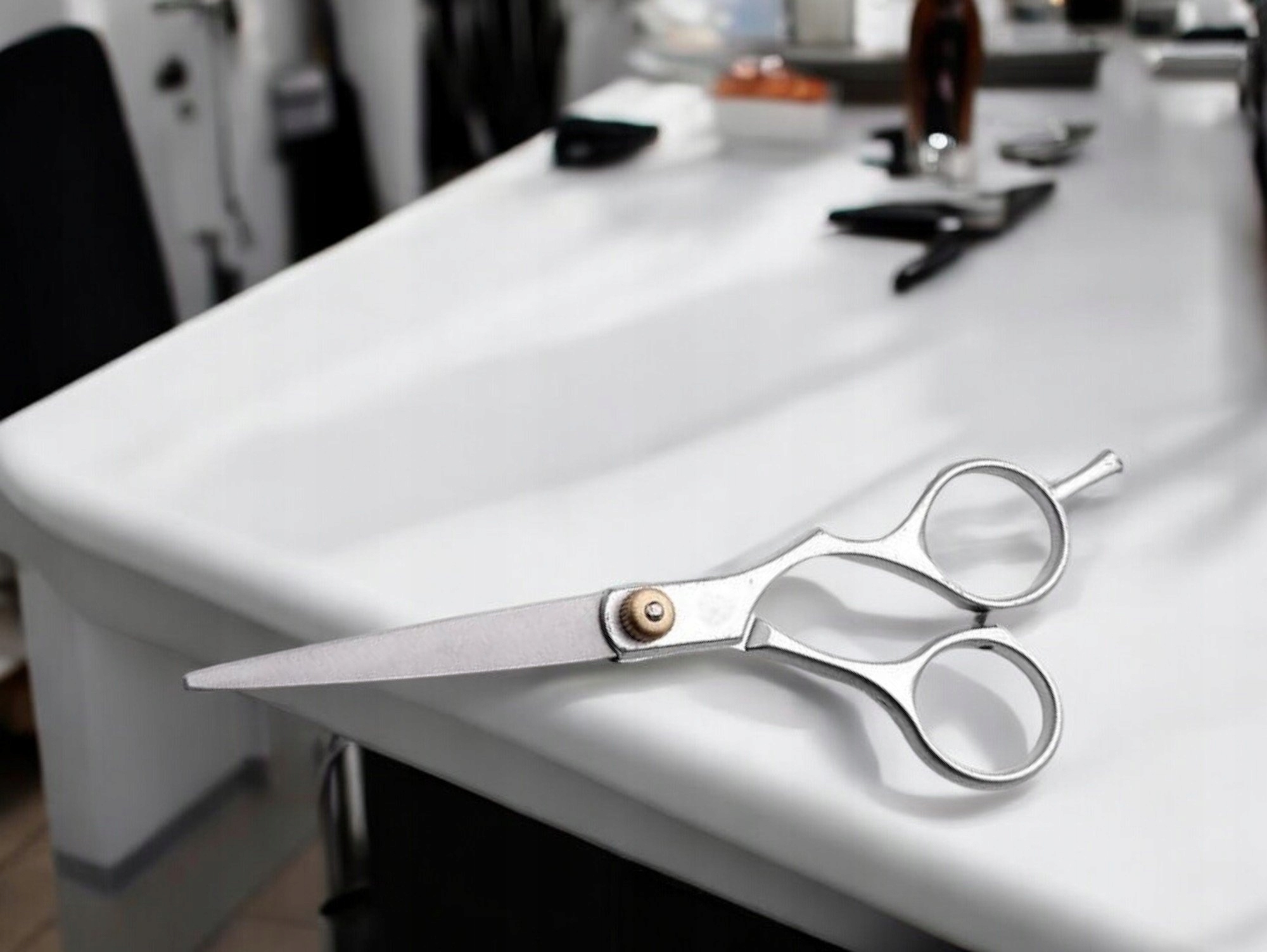 NOŻYCZKI FRYZJERSKIE OSTRE STAL PROSTE DO WŁOSÓW Rodzaj nożyczki