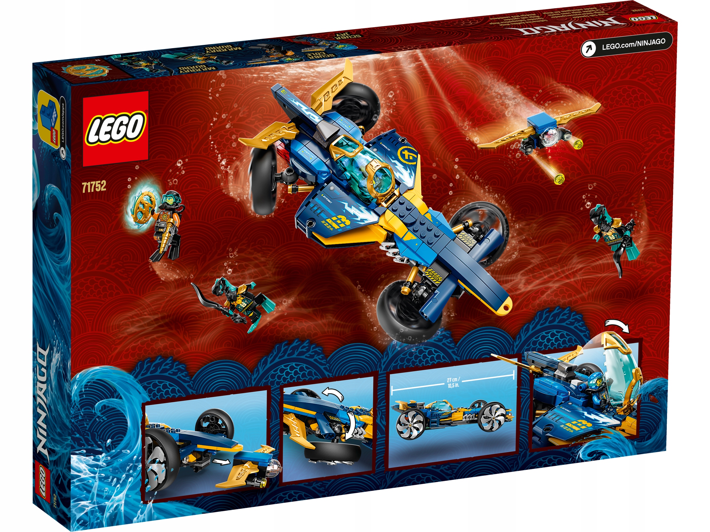 Lego 71752 NINJAGO Podwodny śmigacz ninja EAN (GTIN) 5702016912302