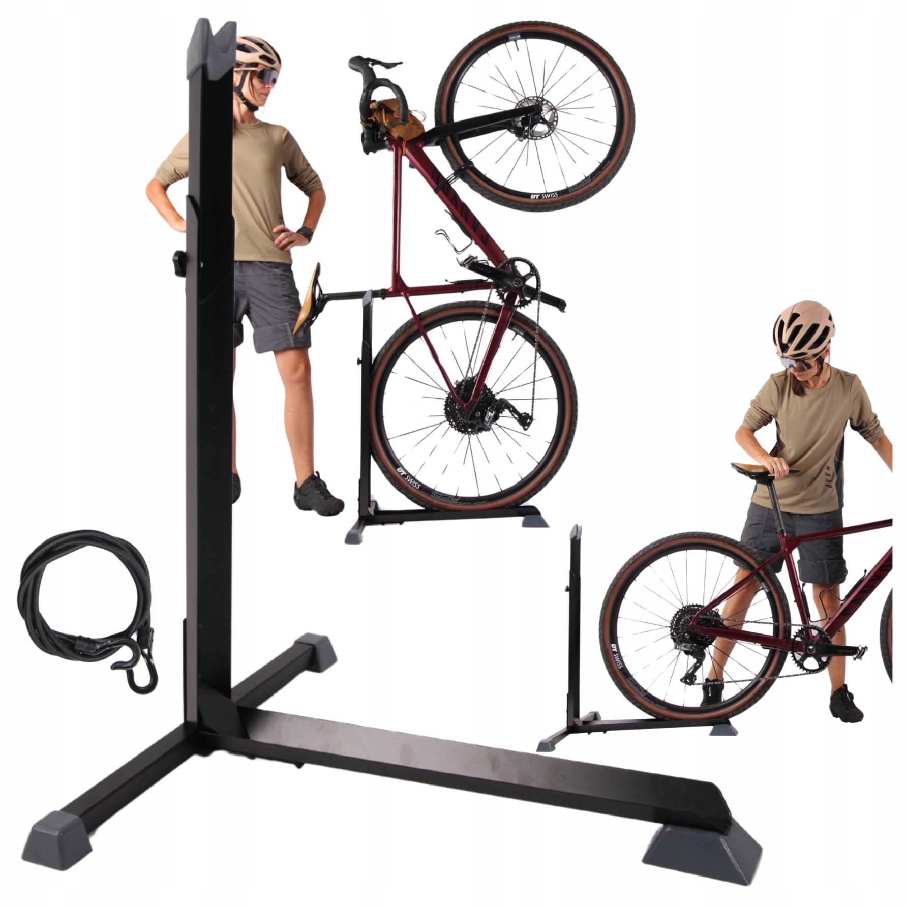 Vertikální Stojan S Nastavitelnou Výškou, Stabilní Držák Na Kolo