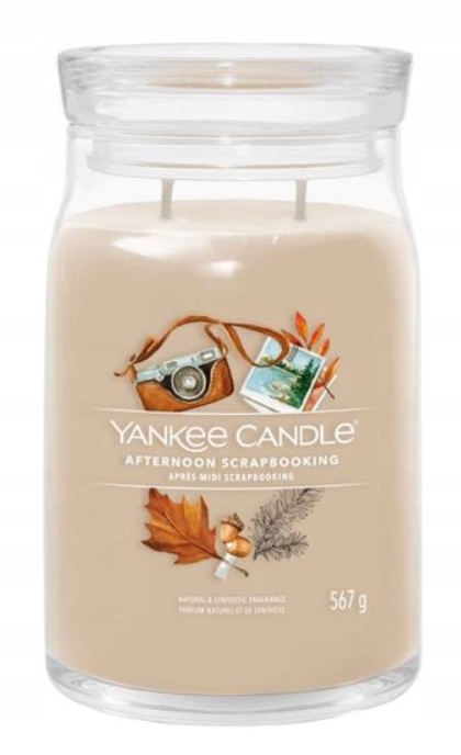 Yankee Candle Signature Afternoon Scrapbooking Velká Sojová Svíčka 567g