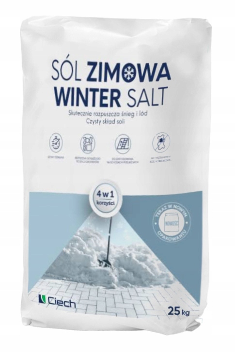 Ciech Sól Zimowa Drogowa Do Chodników Worek 25kg