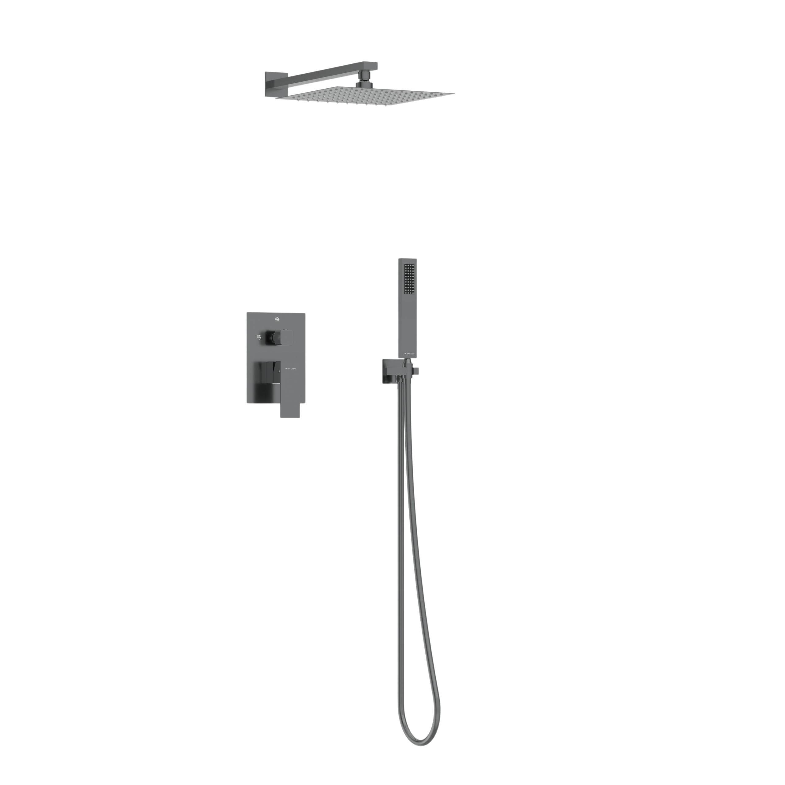 Sprchová batéria Cascade sada 3 Gun Metal