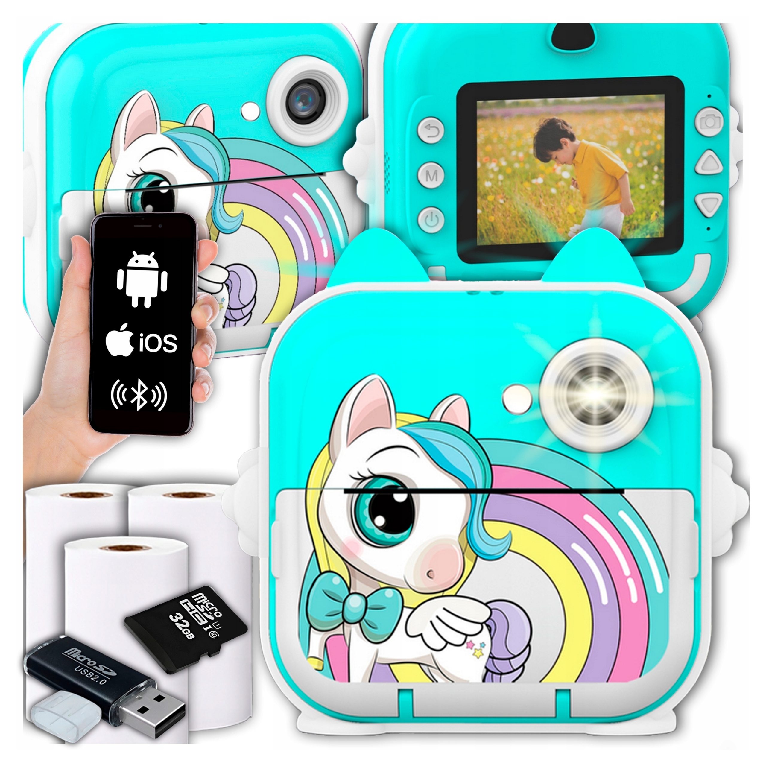 Instantní fotoaparát pro děti Mini tiskárna Innexo Kamera pro tiskové hry