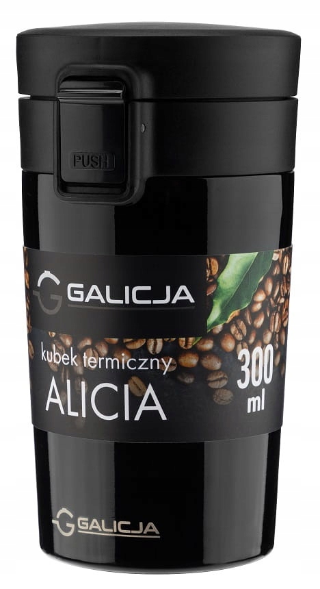 

Kubek termiczny bidon Alicia stal 300 ml czarny