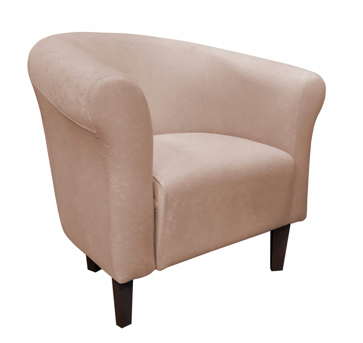 Fotel Milo Mikrofaza 2 beż nogi 15 venge