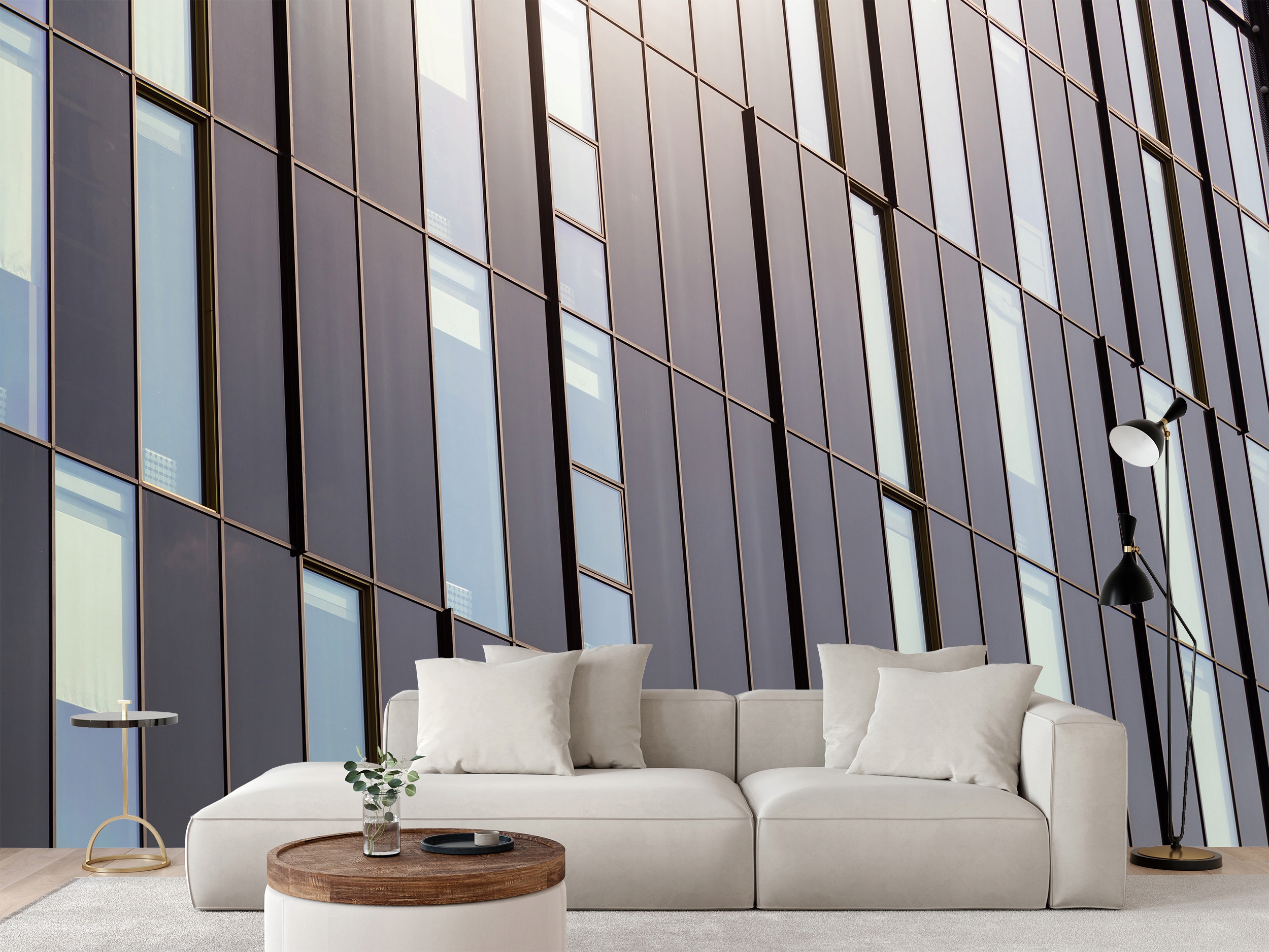 Fototapeta Moderná Budova Architektúra Okná Mesto 400 x 280 cm
