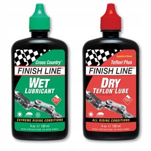 Olej do łańcucha Finish Line wet + dry SET 2x60ml