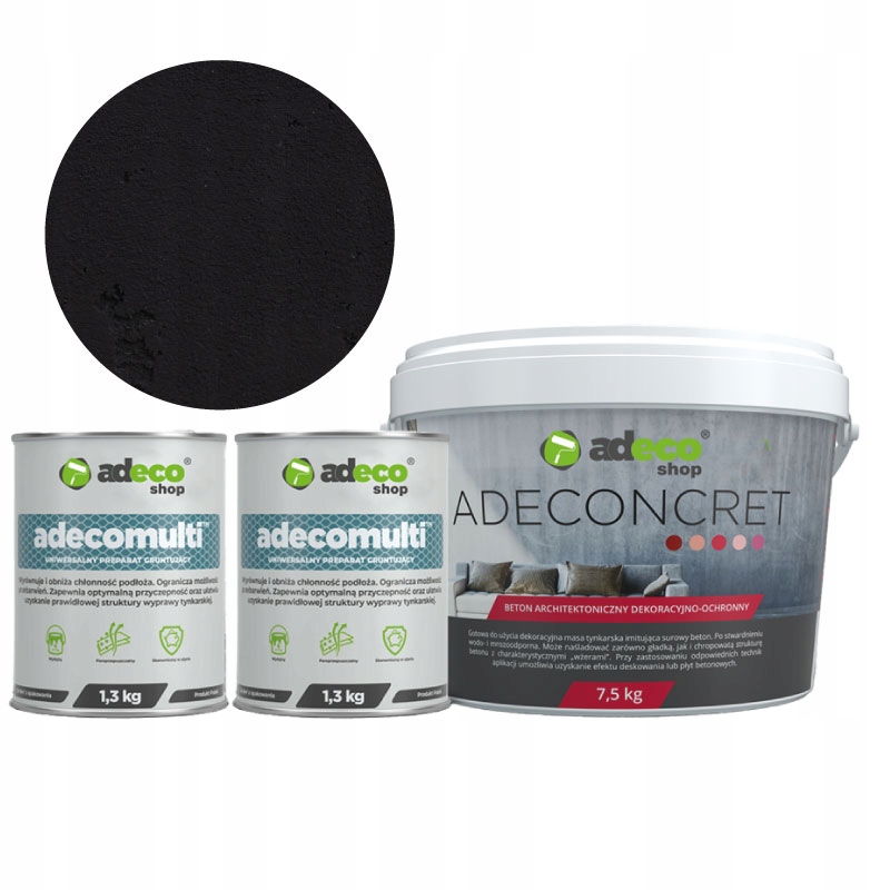 

Beton architektoniczny adeco Black Duży Zestaw