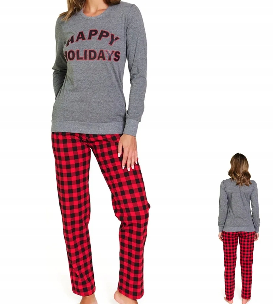 Dámské pyžamo Doctor Nap 7343 L 40 Šedá