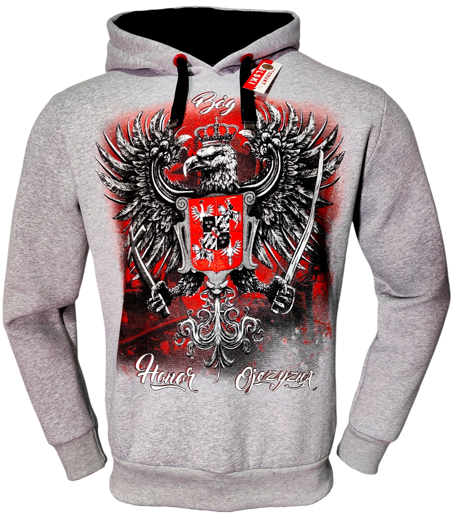 Mikina Bůh Honor Vlast oboustranný potisk Polský Výrobek vel. M