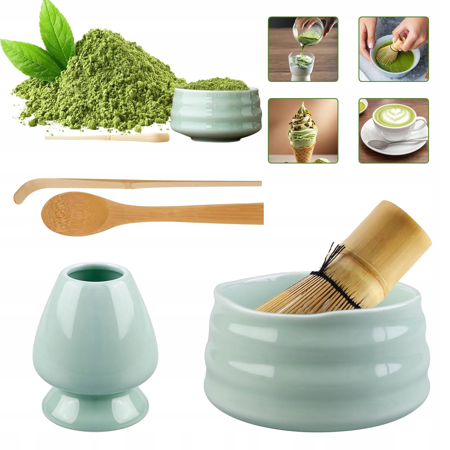 Sada Na Matchu, Bambusová Metlička, Sada Na Přípravu Čaje, Dárek