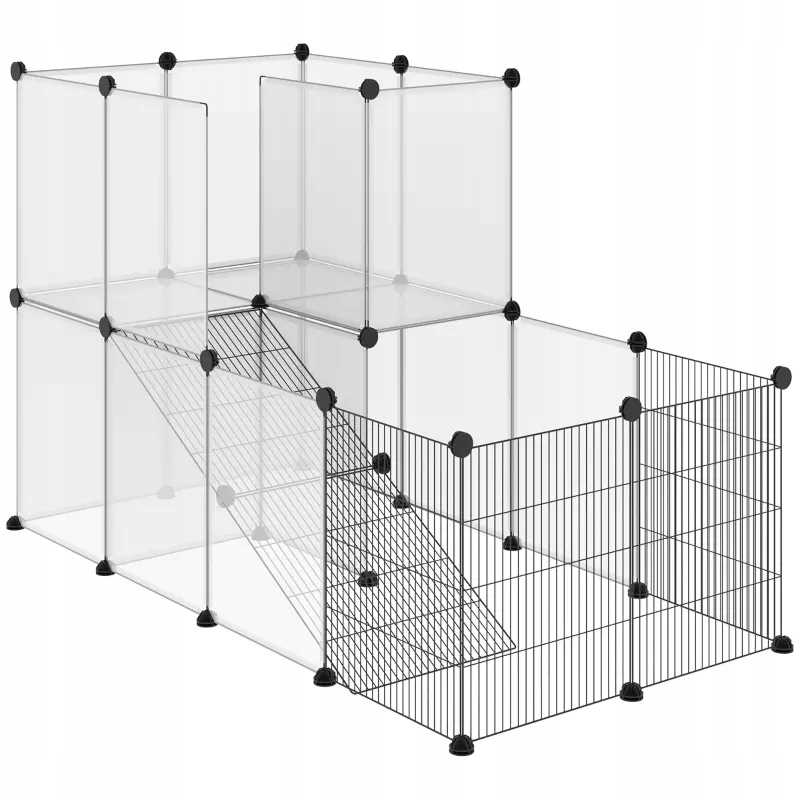 Levně Kotec Patrová Pro malá zvířata 140 cm x 70 cm x 90 cm Pako D51-259