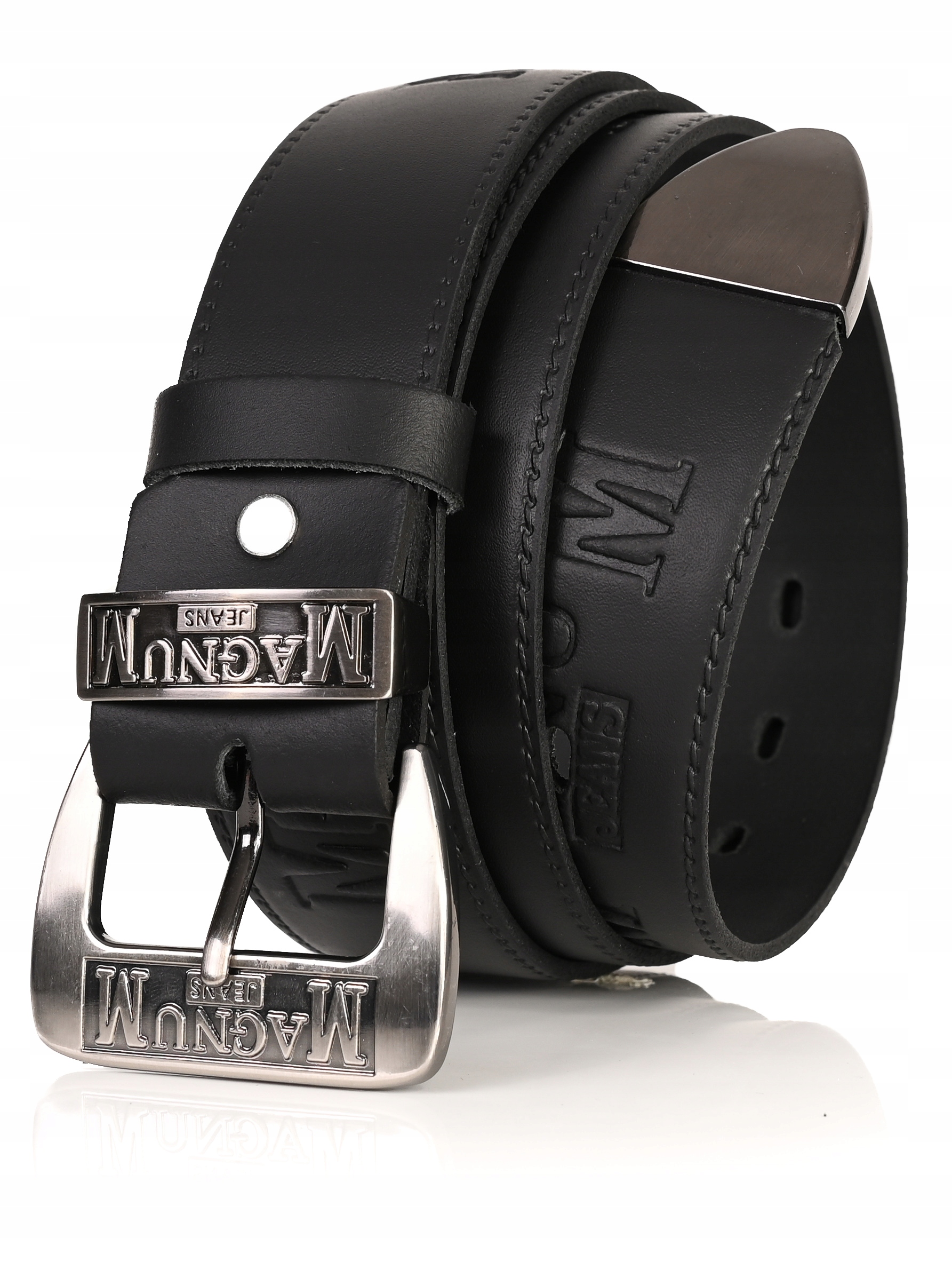 

Marconi Skórzany Pasek do spodni Magnum 4cm Jeans