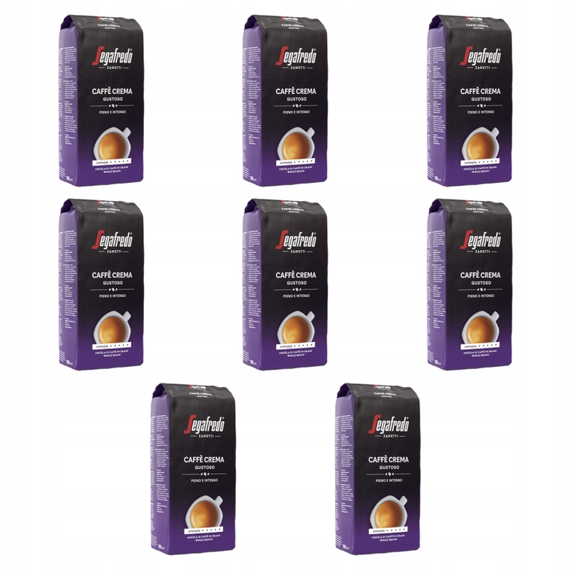 Kawa Ziarnista Segafredo Caffe Crema Gustoso 1kg X8