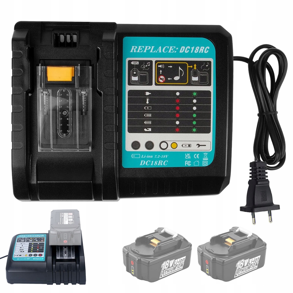 Nabíječka DC18RC Pro Akumulátor Li-ion Makit 14.4V-18V S Led Indikátorem
