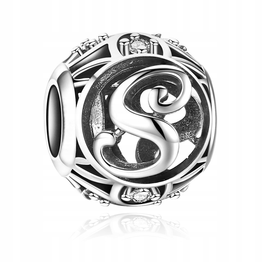 

Charms Zawieszka Koralik 925 Literka S SR441
