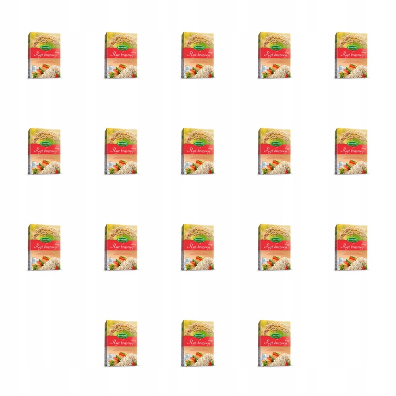 Lestello ryż brązowy 4x100g X18