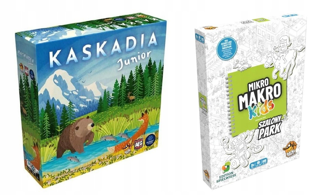 Kaskadia Junior gra planszowa +mikromakro Kids 2 Gry Dla Dzieci 6+