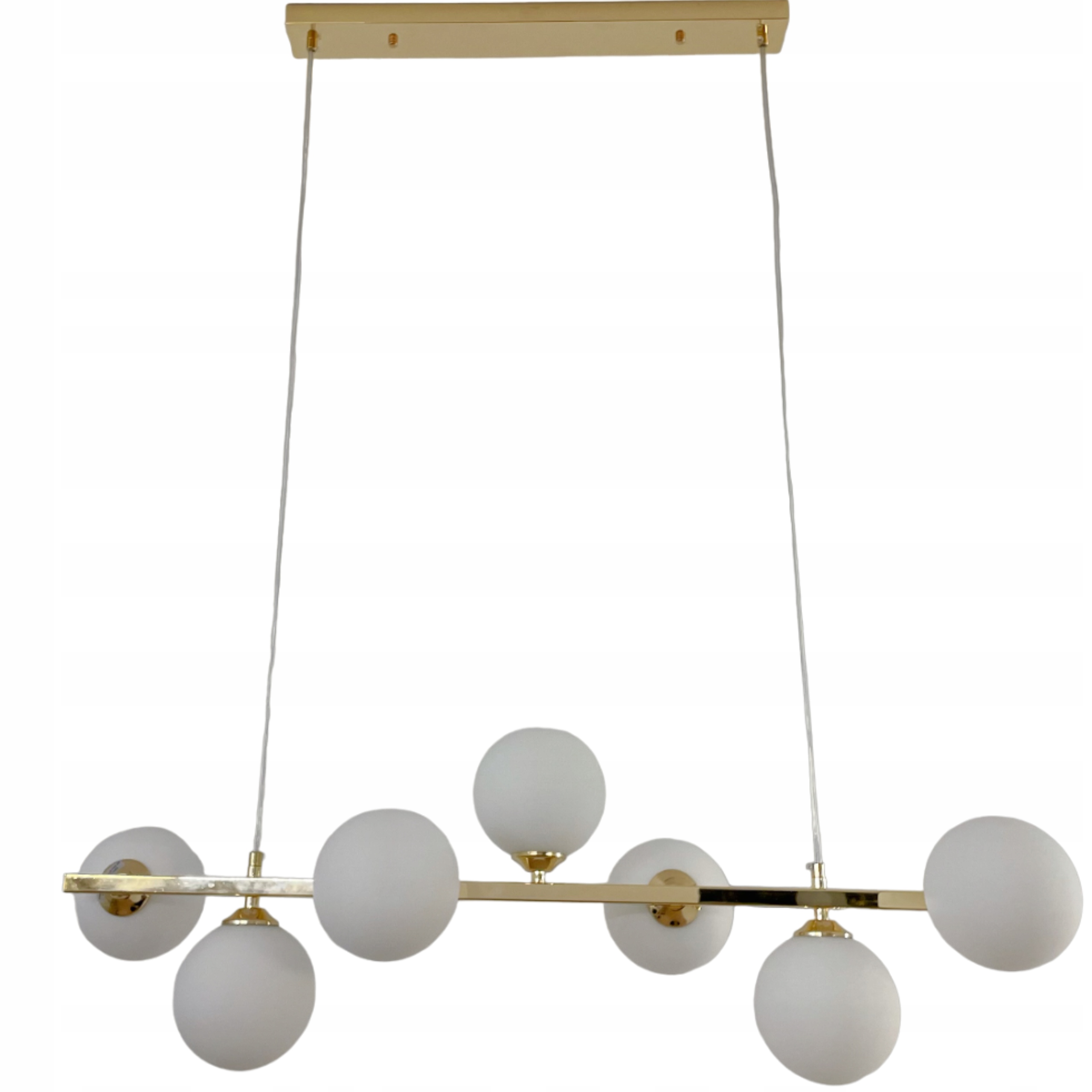 Závěsná Lampa Stropní Lustr Kule zlatá Moderní Led 7*G9 mléčná