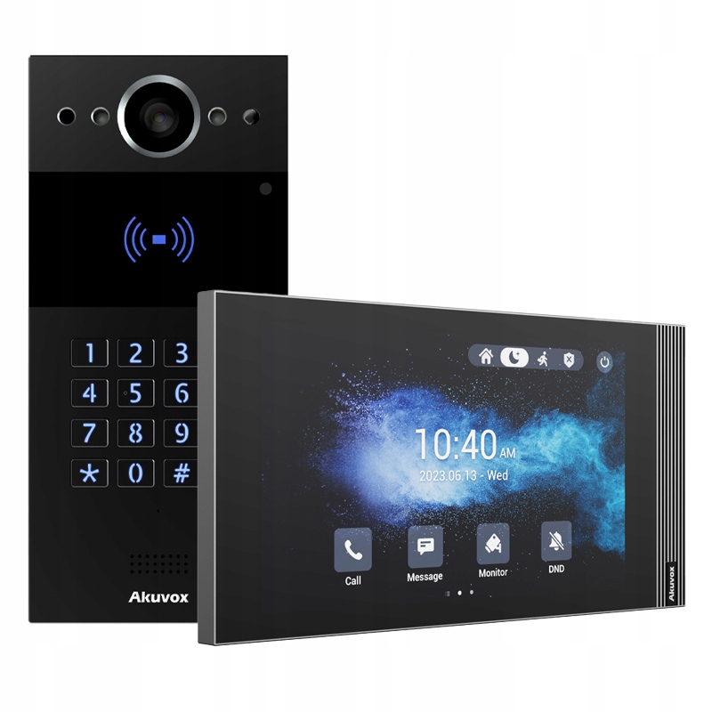 Wideodomofon Akuvox R20K Monitor S562 Do Domu Odcisk, Karta, Kod