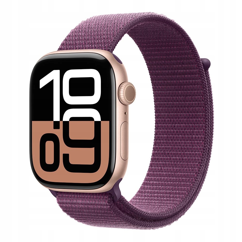 Apple Watch 10 Gps 46mm Rose Gold Aluminium with Plum Sport