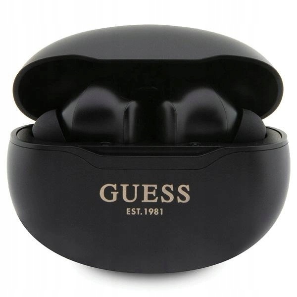 Bluetooth sluchátka Guess Classic Est Tws s pouzdro – černá